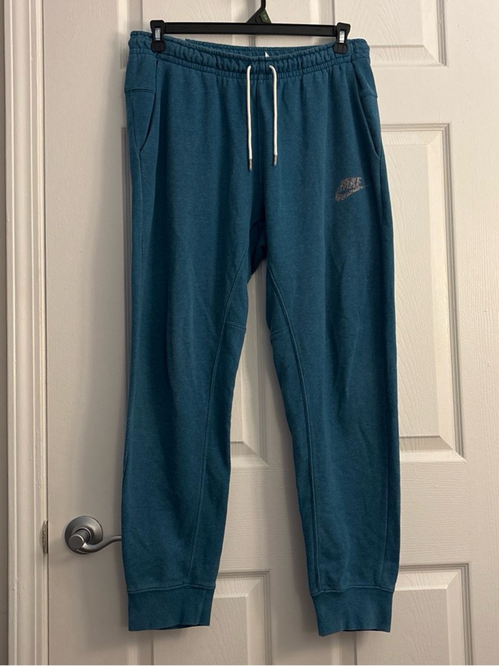 Men’s Large Marina Blue Nike Sportswear Revival "Move to Zero" Fleece Joggers